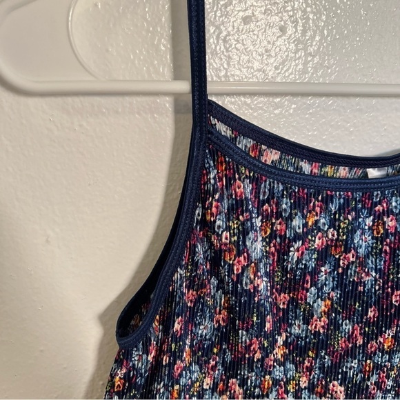 Knit Works Ribbed Tank Top Navy Floral - Picture 4 of 9